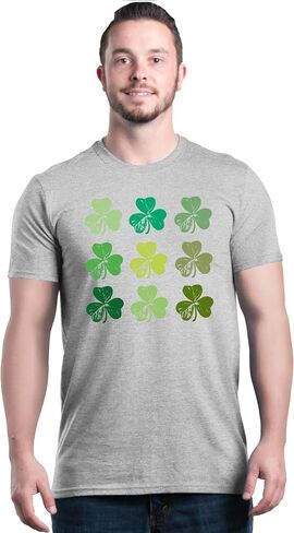 shop4ever® Shamrock Green Clovers St. Patrick's Day T-Shirt in Kuwait