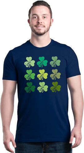 shop4ever® Shamrock Green Clovers St. Patrick's Day T-Shirt in Kuwait