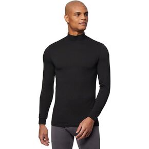 32 DEGREES Men's Lightweight Baselayer Mock Top | Long Sleeve | Form Fitting | 4-Way Stretch | Thermal