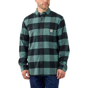 Carhartt Rugged Flex® Relaxed Fit Midweight Flannel Long Sleeve Plaid Shirt