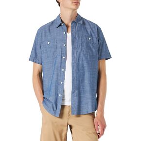 Amazon Essentials Men's Short-Sleeve Chambray Shirt in Saudi Arabia