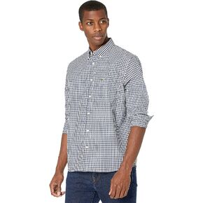 Lacoste Men's Long Sleeve Gingham Regular Fit Poplin Shirt in Saudi Arabia