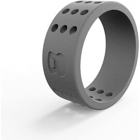 QALO Men's Functional Silicone Rings with Ring Storage Pouch, Perforated Classic & Q2X Collection in Saudi Arabia