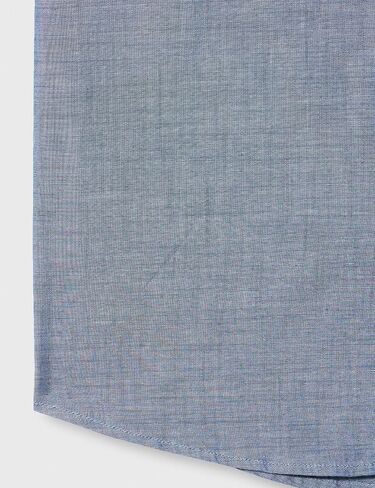 Amazon Essentials Men's Short-Sleeve Chambray Shirt in Kuwait
