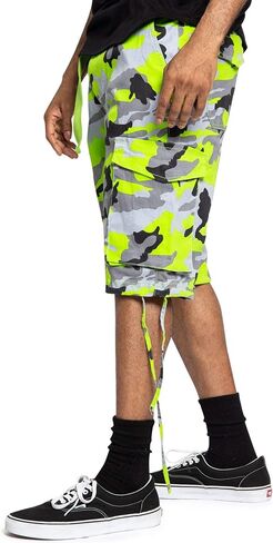 Victorious Men's Belted Ripstop Twill Camo Cargo Short in Kuwait
