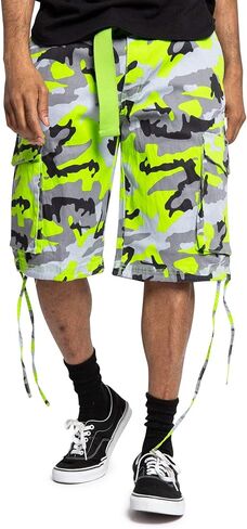 Victorious Men's Belted Ripstop Twill Camo Cargo Short in Kuwait