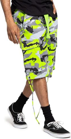 Victorious Men's Belted Ripstop Twill Camo Cargo Short in Kuwait