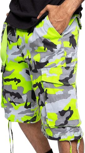 Victorious Men's Belted Ripstop Twill Camo Cargo Short in Kuwait