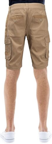 X RAY Mens Stretch Comfort Tactical Cargo Shorts 12.5" Inseam Knee Length Classic Fit Multi Pocket in Kuwait