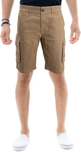 X RAY Mens Stretch Comfort Tactical Cargo Shorts 12.5" Inseam Knee Length Classic Fit Multi Pocket in Kuwait