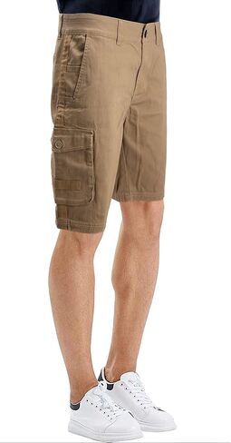 X RAY Mens Stretch Comfort Tactical Cargo Shorts 12.5" Inseam Knee Length Classic Fit Multi Pocket in Kuwait