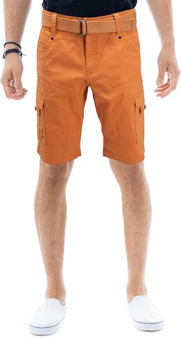 X RAY Mens Stretch Comfort Tactical Cargo Shorts 12.5" Inseam Knee Length Classic Fit Multi Pocket in Kuwait