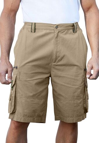 Boulder Creek by Kingsize Men's Big & Tall Ripstop Cargo Shorts in Kuwait