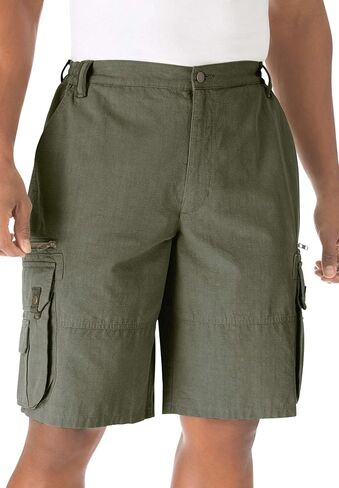 Boulder Creek by Kingsize Men's Big & Tall Ripstop Cargo Shorts in Kuwait