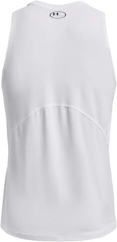 Under Armour Men's Standard HeatGear Fitted Tank Top, (100) White / / Black, Medium in Saudi Arabia