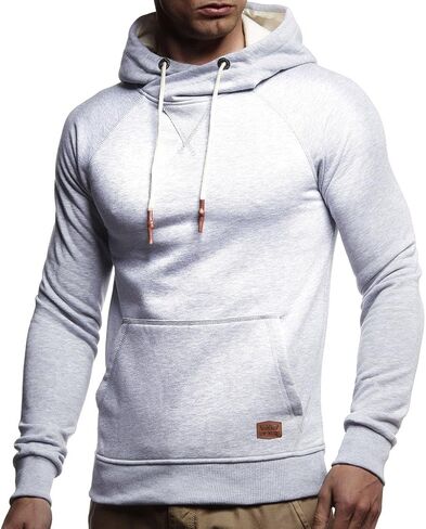 Leif Nelson Men's Straighfit Hooded Sweatshirt | Modern Stylish Longsleeve Hoodie Pullover in Saudi Arabia
