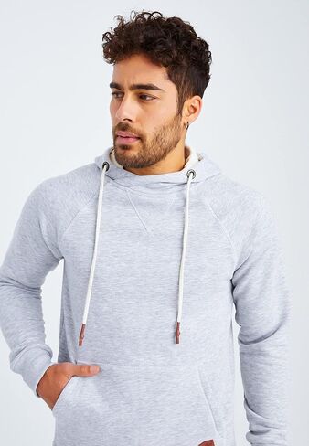 Leif Nelson Men's Straighfit Hooded Sweatshirt | Modern Stylish Longsleeve Hoodie Pullover in Saudi Arabia