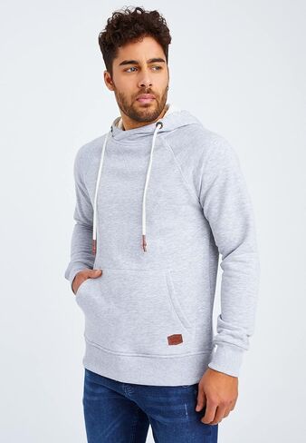 Leif Nelson Men's Straighfit Hooded Sweatshirt | Modern Stylish Longsleeve Hoodie Pullover in Saudi Arabia