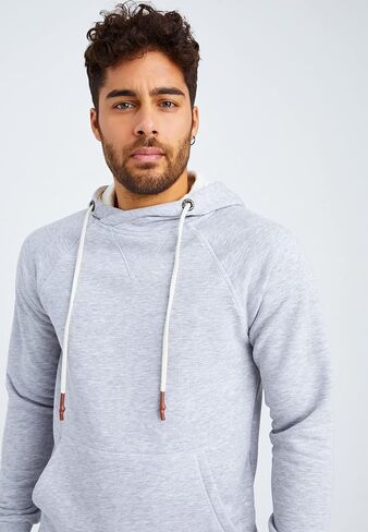 Leif Nelson Men's Straighfit Hooded Sweatshirt | Modern Stylish Longsleeve Hoodie Pullover in Saudi Arabia