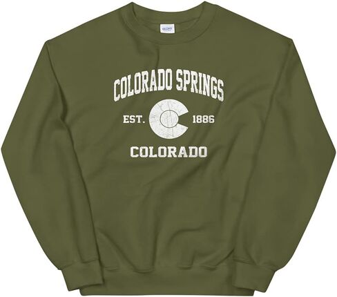 Colorado Springs Colorado CO vintage state Unisex Sweatshirt in Kuwait