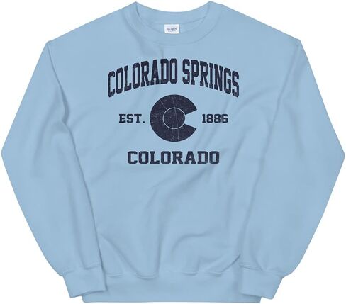 Colorado Springs Colorado CO vintage state Unisex Sweatshirt in Kuwait