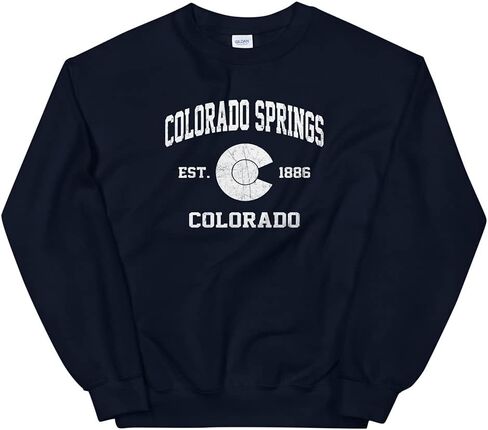Colorado Springs Colorado CO vintage state Unisex Sweatshirt in Kuwait