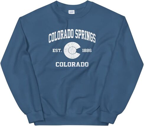 Colorado Springs Colorado CO vintage state Unisex Sweatshirt in Kuwait