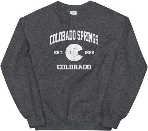 Colorado Springs Colorado CO vintage state Unisex Sweatshirt in Kuwait