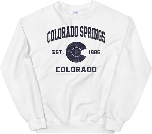 Colorado Springs Colorado CO vintage state Unisex Sweatshirt in Kuwait