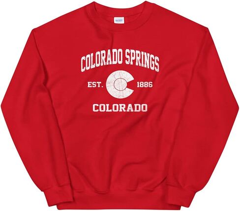 Colorado Springs Colorado CO vintage state Unisex Sweatshirt in Kuwait