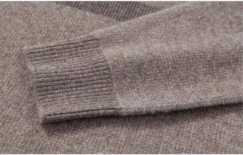Men Half High Zipper Collar Warm Large Thickened Pullovers 100% Cashmere Sweater in Saudi Arabia