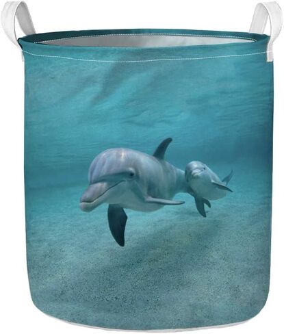 UZZUHI Galaxy Starry Sky Foldable Storage Bin Heavy Duty Tote Handle Organizer for College Men Adult Round Kids Hamper Unisex Without Lid Sturdy in Saudi Arabia