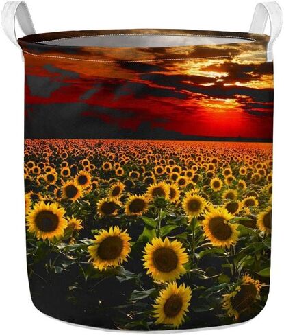 UZZUHI Galaxy Starry Sky Foldable Storage Bin Heavy Duty Tote Handle Organizer for College Men Adult Round Kids Hamper Unisex Without Lid Sturdy in Saudi Arabia