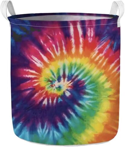 UZZUHI Galaxy Starry Sky Foldable Storage Bin Heavy Duty Tote Handle Organizer for College Men Adult Round Kids Hamper Unisex Without Lid Sturdy in Saudi Arabia