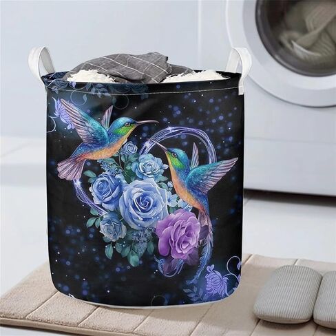 UZZUHI Galaxy Starry Sky صندوق تخزين قابل للطي، منظم حمل عالي التحمل للرجال الجامعيين، البالغين، سلة أطفال مستديرة للجنسين بدون غطاء قوي in Kuwait