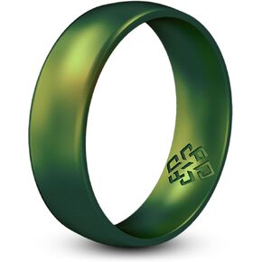 Knot Theory Breathable Silicone Wedding Rings for Men & Women | Black Rose Gold Silver Blue Red Rubber Wedding Bands for Him & Her Size 4, 5, 6, 7, 8, 9, 10, 11, 12, 13, 14, 15, 16 in Saudi Arabia