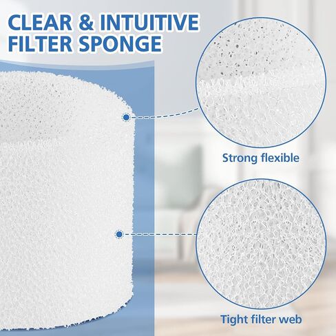 ShufudeJa 30 Pack Humidifier Replacement Filter Compatible with LEVOIT Dual150, Dual200S, Classic300(S), LV600S Series Humidifiers, Sponge Filter Humidifier Replacement Part in Saudi Arabia