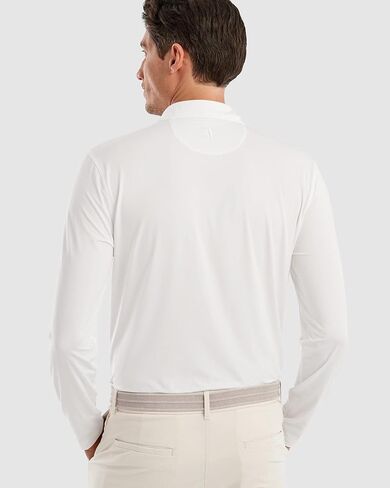 johnnie-O Featherweight Long Sleeve Performance Polo - Swing in Saudi Arabia