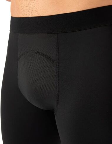 Hotfiary Men's One Leg Compression Pants Capri Tights 3/4 Athletic Leggings Base Layers for Basketball Running (2 pcs) in Kuwait