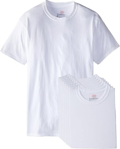 Hanes Men's 6-Pack Plus 2 Free Crew T-Shirts in Saudi Arabia