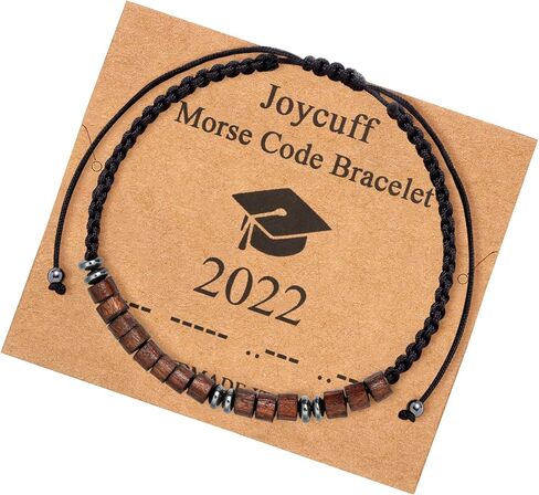JoycuFF Inspirational Morse Code Bracelets for Men Women Girls Mothers Day Birthday Christmas Gifts for Mom Mother Father Daughter Aunt Grandmother Jewelry Cord Wrap Memorial Graduation Bracelets in Kuwait