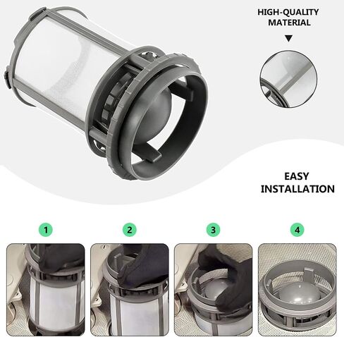 Cenipar W10872845 Dishwasher Sump Pump Upper Filter Cap Filter Excat Cup Assembly Replace for Amana Kenmore Whirlpool Dishwasher 8579307, W10056425,W10056426,W1005642,AP6030 094 in Saudi Arabia