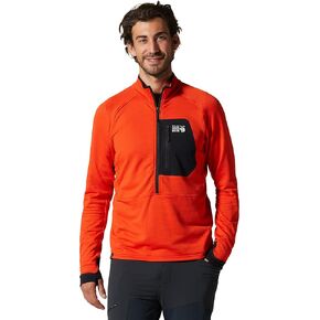 سترة Polartec Power Grid نصف سحاب للرجال من Mountain Hardwear | سترة أنيقة ودافئة لجميع المغامرات الخارجية in Kuwait
