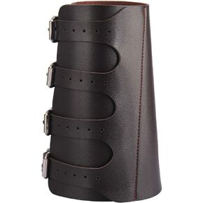Colaxi Medieval Mens Pu Leather Gauntlet Wristband Guard Bracelet Arm Cuff in Kuwait