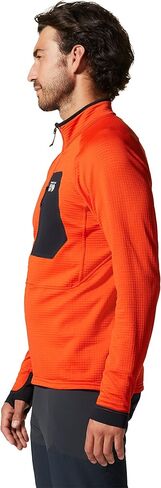Mountain Hardwear Men's Polartec Power Grid Half Zip Jacket | Stylish and Warm Jacket for All Outdoor Adventures in Saudi Arabia