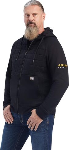 ARIAT Men's Rebar Regulator Full Zip Hoodie in Saudi Arabia