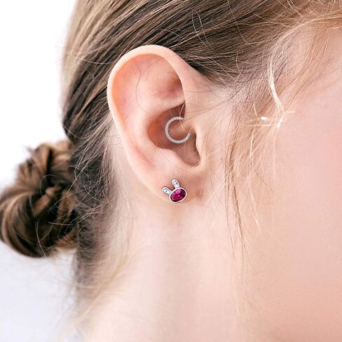 Longbeauty 16G تشيكوسلوفاكيا أوبال متمحور الجزء الأنف خواتم هوب 316L الجراحية الصلب اللولب الغضروف الزنمة أقراط الحاجز الفرس الدائري 8 مللي متر 10 مللي متر in Kuwait