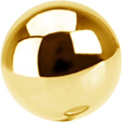 OUFER 14K Solid Gold Clea CZ Replacement Ball Externally Threaded for Belly Button Rings in Kuwait