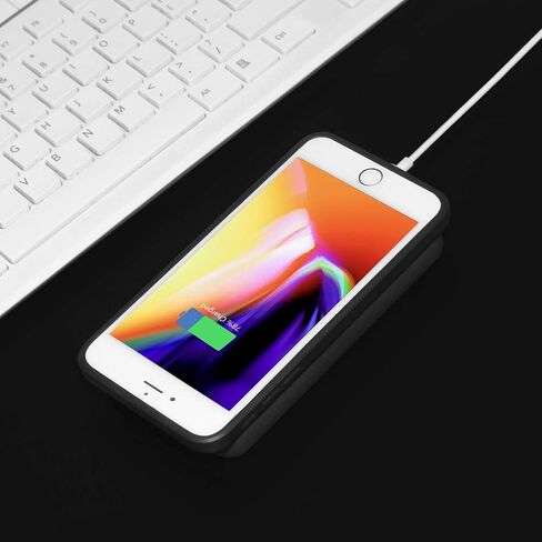 مجموعة شاحن لاسلكي لهاتف iPhone 7 Plus/6 Plus/6s Plus (فقط للحجم الكبير)، مع لوحة شحن لاسلكية وحقيبة شحن لاسلكية 5.5 بوصة (بدون بطارية)، شاحن لاسلكي سريع لهاتف iPhone Xs Max/XS/X/8 Plus in Kuwait