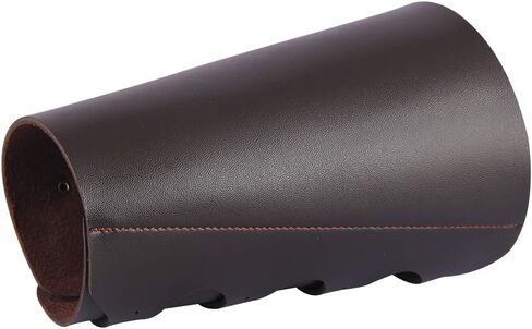 Colaxi Medieval Mens Pu Leather Gauntlet Wristband Guard Bracelet Arm Cuff in Kuwait